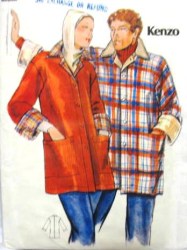 5097 KENZO LADIES 70S BUTTON POCKET COAT PATTERN 12,14